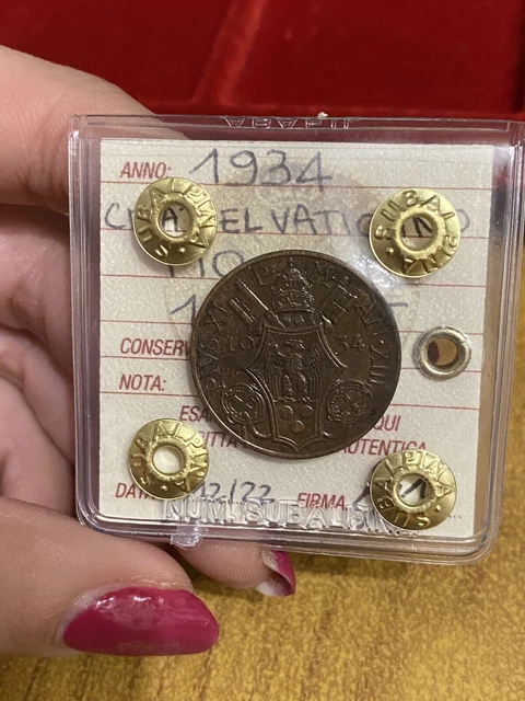 MONETA CITTÀ DEL VATICANO PIO XI 10 CENT 1934 sigillata SPL+ SUBALPINA