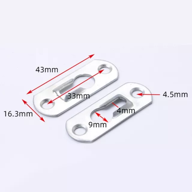 Cadre Photo Cintre 43mm X 16mm Suspendu Support Plaque Résistant Trou de Serrure 2