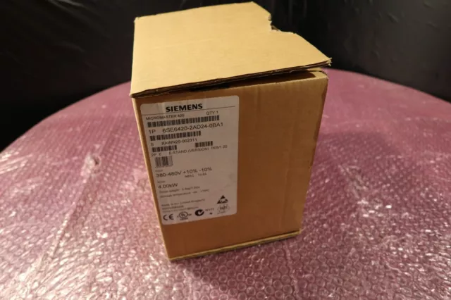 Siemens MICROMASTER 420 6SE6420-2AD24-0BA1 FU 4.0 kW 6SE6 420-2AD24-0BA1