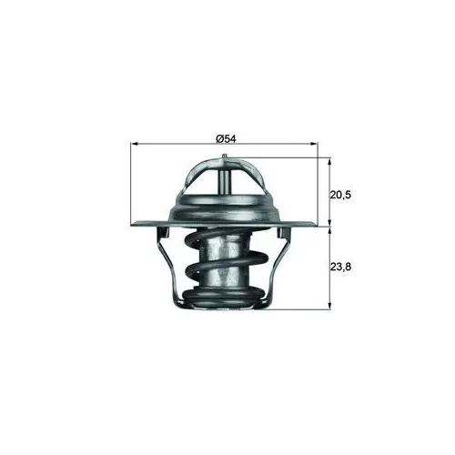 1x Thermostat, Kühlmittel MAHLE TX 14 87D passend für AUDI MITSUBISHI SEAT VW