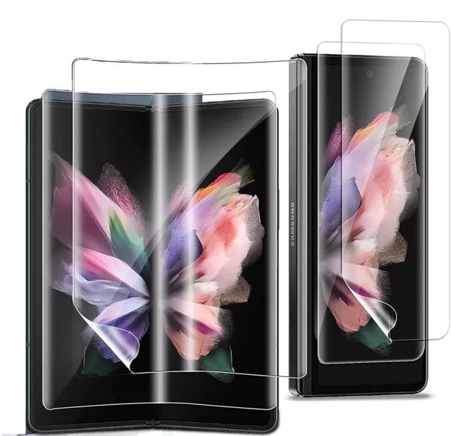 Screen Protector Cover For Samsung Galaxy Z Fold 3 TPU HYDROGEL FILM - Clear