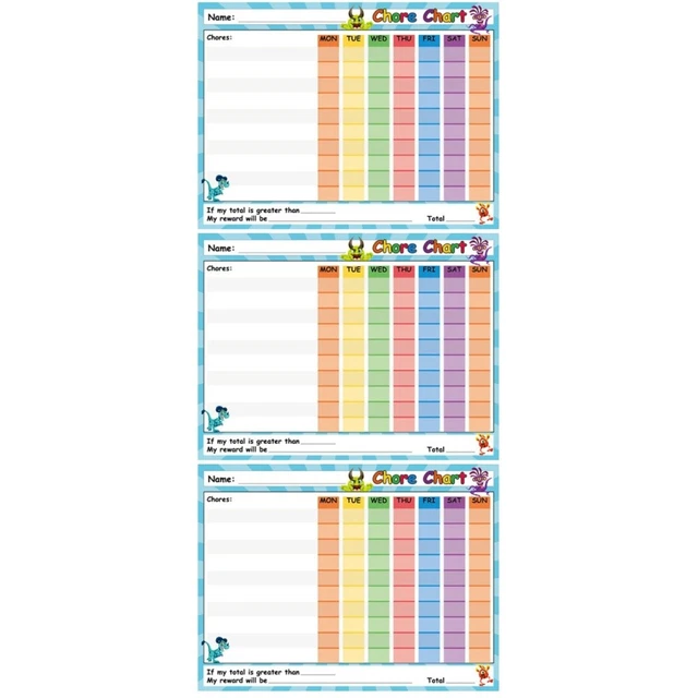 3 PACK BEHAVIOR Chart Stickers for Toddlers White Board Whiteboard £10.