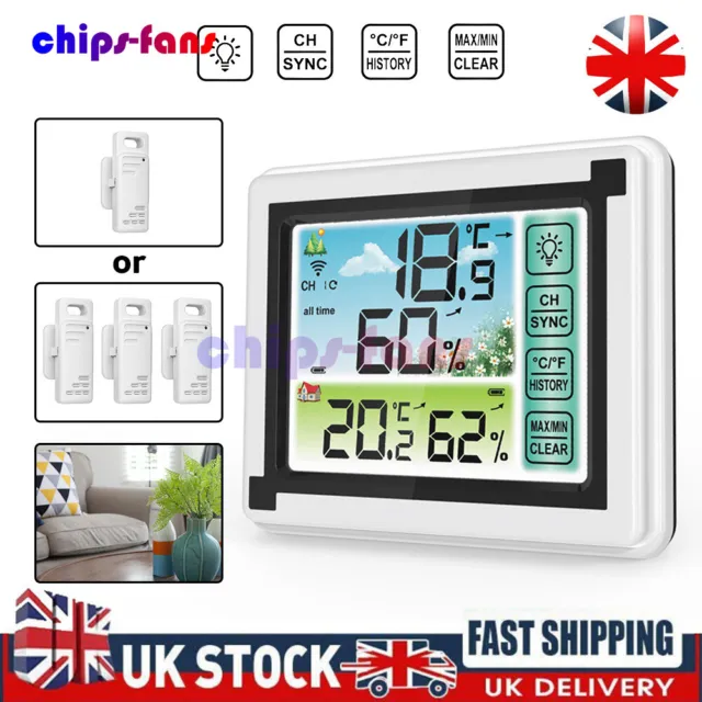 Thermometer Indoor Outdoor Digital LCD Hygrometer Temperature Humidity Meter UK