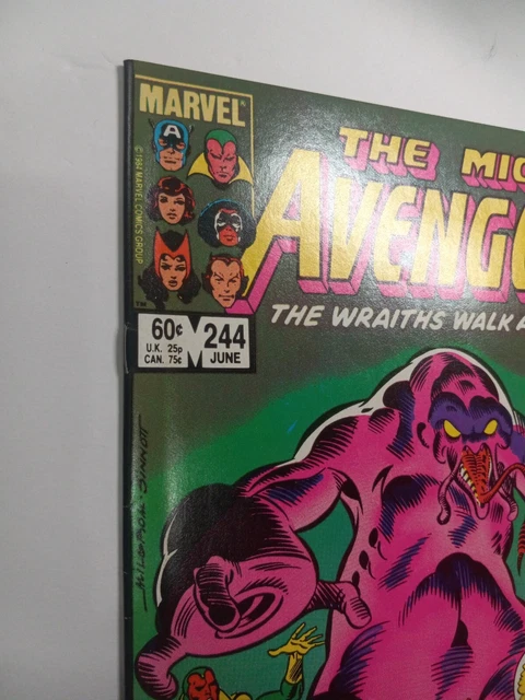 Vintage The Mighty Avengers # 244 ( 1984, Marvel Comics MCU) High Grade + 2
