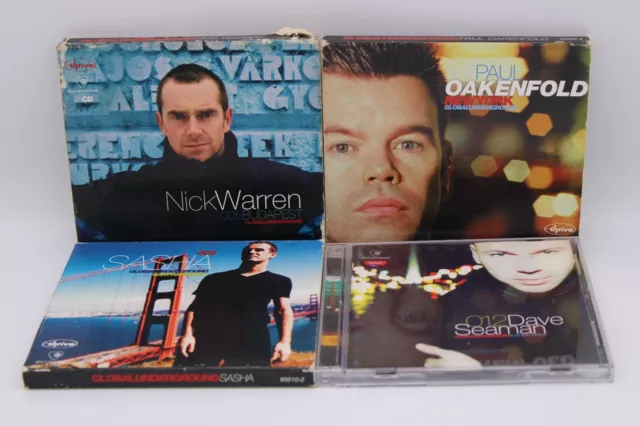 Global Underground CD lot Warren, Oakenfold, Seaman, Sasha , 2, 3, 5, 12