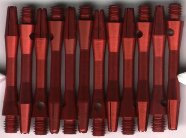 1.5in. 2ba Red Aluminum Dart Shafts: 3 per set