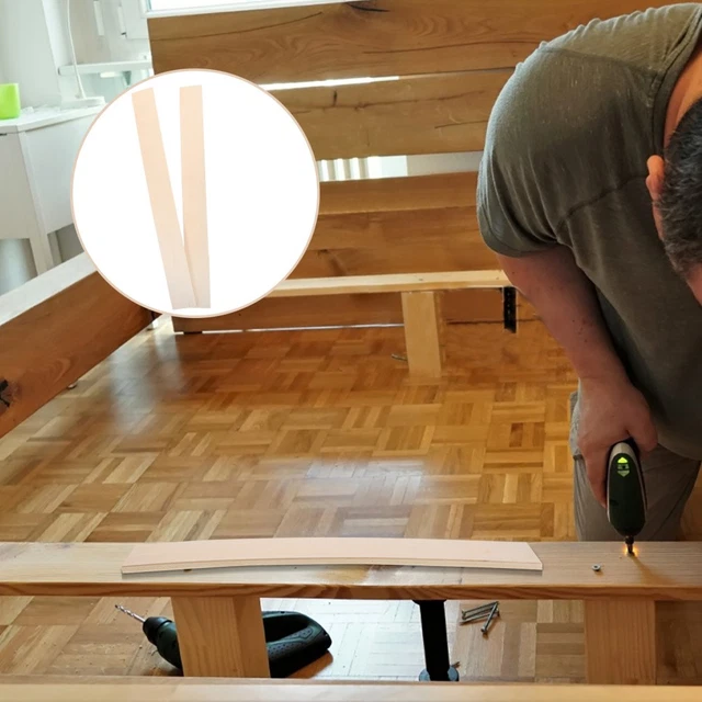 REUSABLE PINE WOOD Slats for Mattress Support Replacement in Bed Frames ...
