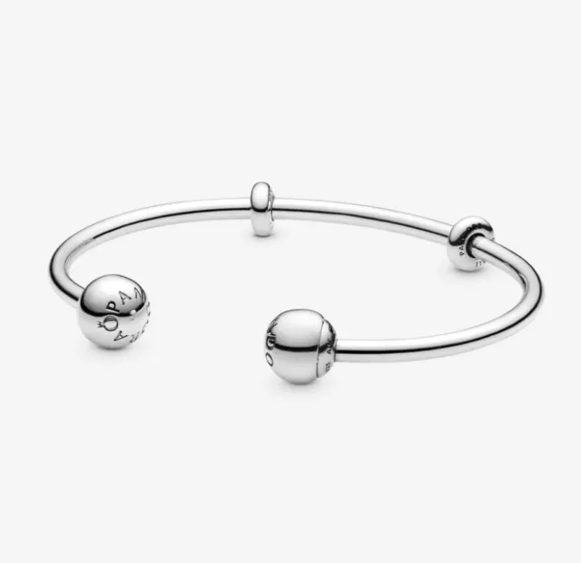 NEW GENUINE PANDORA Moments Open Bangle Sterling silver FULL