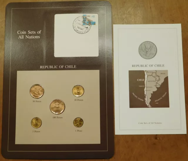 Coin Sets of All Nations Chile UNC - 5 coin set
