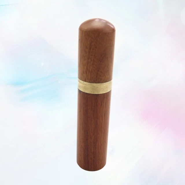 Estuche con aguja de coser de bambú contenedor de bolsillo soporte de palillo de dientes