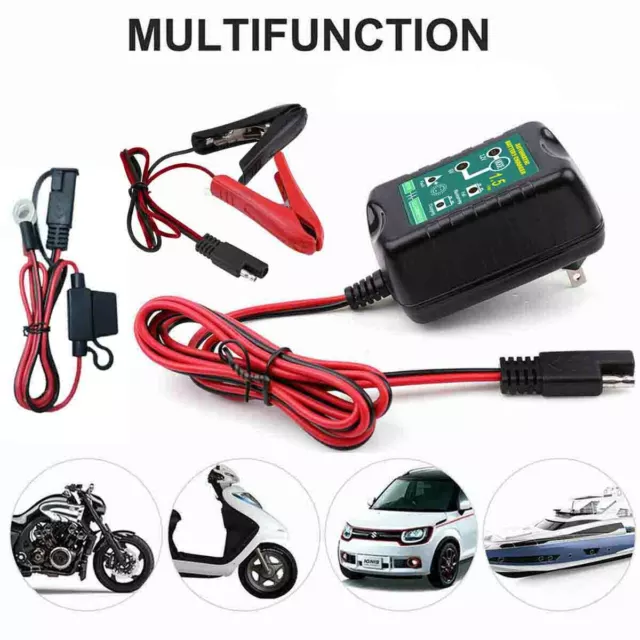 Car Battery Charger Maintainer 6V 12V Trickle for Truck Motorcycle Auto
