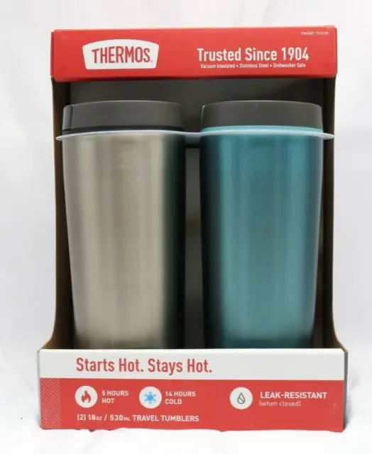 Thermos 18z Stainless Steel Travel Tumbler Mug Coffee Insulated Leak Spill Proof
