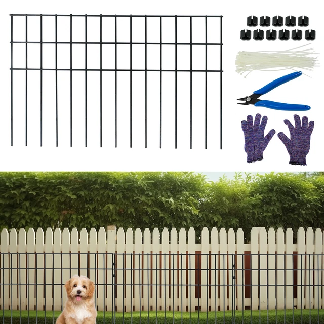 10 PACK NO Dig Animal Barrier Fence Black Dig Protective Fence 24"x15