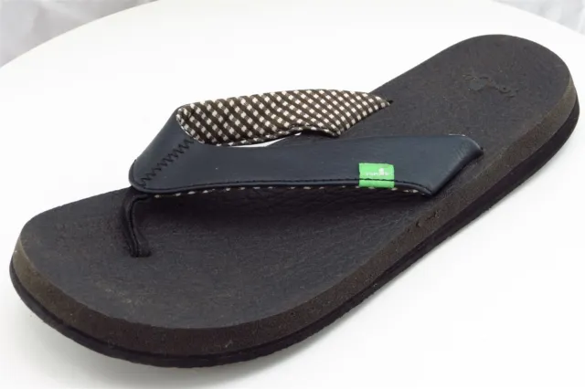 Sanuk Sz 9 M Black Flip Flop Synthetic Women Sandals