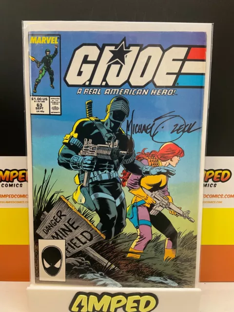 G.I. Joe: A Real American Hero #63 (1987) CLASSIC SNAKE EYES SIGNED MICHAEL ZECK