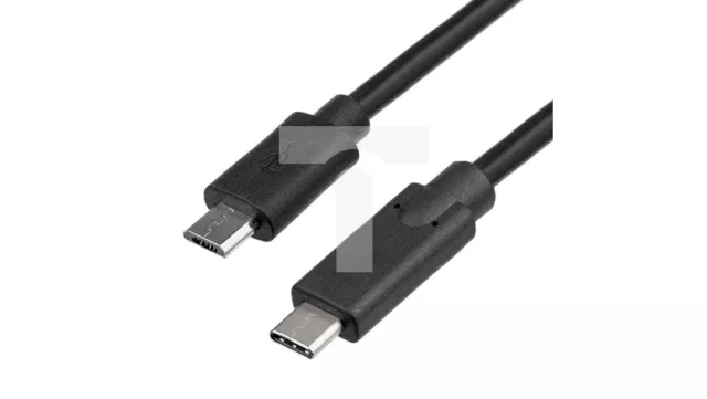 Akyga AK-USB-16 Micro-USB B (m) / USB Typ C (m) USB-Kabel Ver. 2,0 1,0 m /T2DE