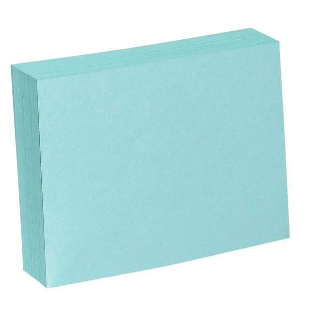 100 Karteikarten DIN A6 blau blanko