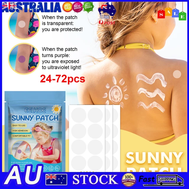 UV Sun Stickers 24 Pcs Sunscreen Reapply Waterproof Detection Reminder UV Patch