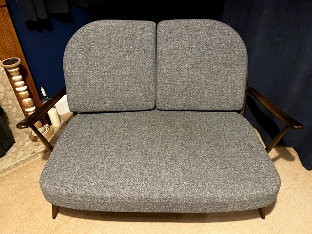 Ercol Windsor Sofa two seater with new cushions Midcentury Mid Century