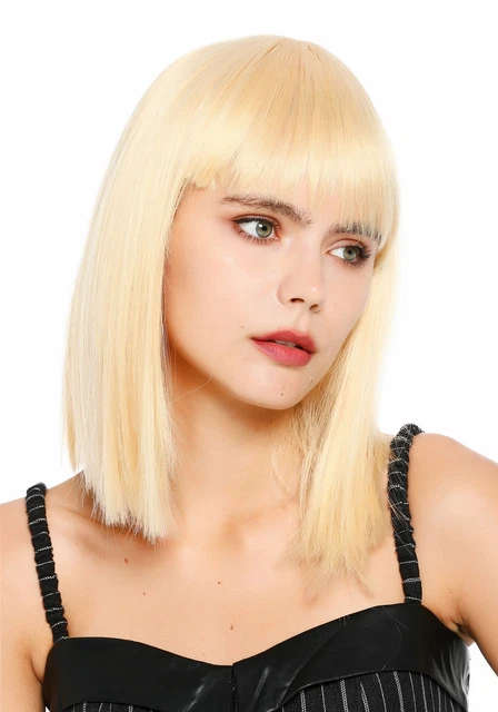Parrucca Donna Carnevale Longbob Caschetto Lunghezza Alle Spalle