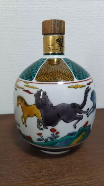 SUNTORY HIBIKI 21 Empty Bottle Collection Kutani Ware(Please read)