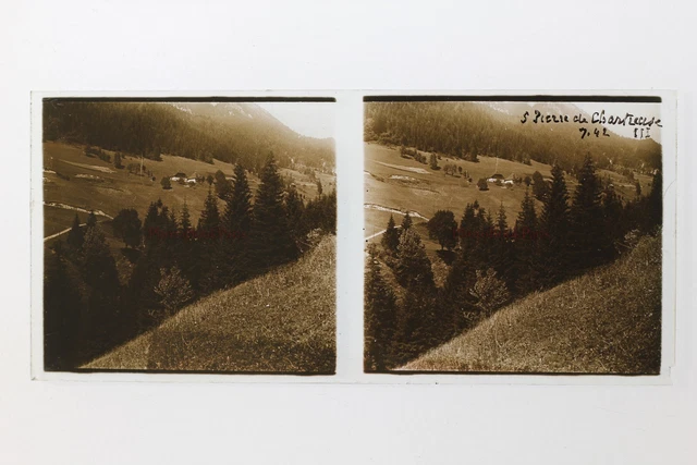 Saint-Pierre-de-Chartreuse France Photo Plaque P9T8n12 Vintage Stereo