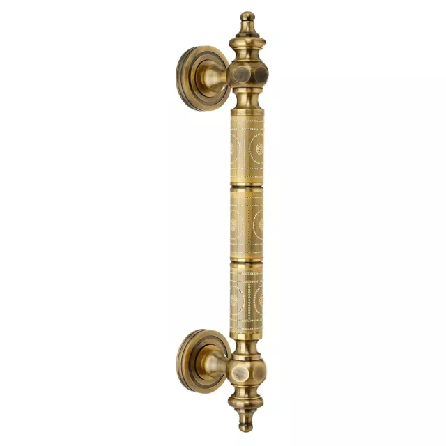 12 Inch Antique Finish Full Brass Main Door Handle for All The Doors (Pack of 1)
