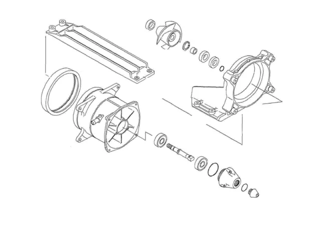 Kit réparation de turbine WSM Kawasaki 900 STX - NEUF