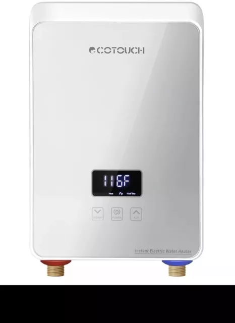 ECOTOUCH Tankless Water Heater Electric 240V, 5.5KW Hot Water Heater READ DESCRI