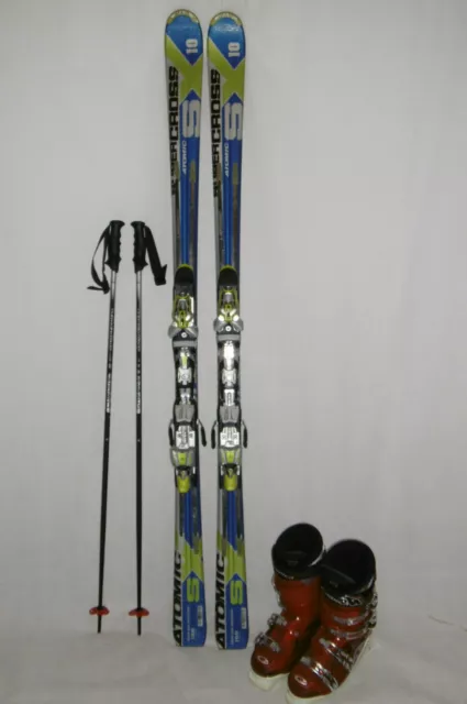 Atomic " Supercross " Top Ski Allround Carver 180 Cm + Skischuhe Gr:44 Im Set.