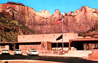 The Visitors' Center, Zion National Park, Springdale, Utah Postcard Vintage(A19)
