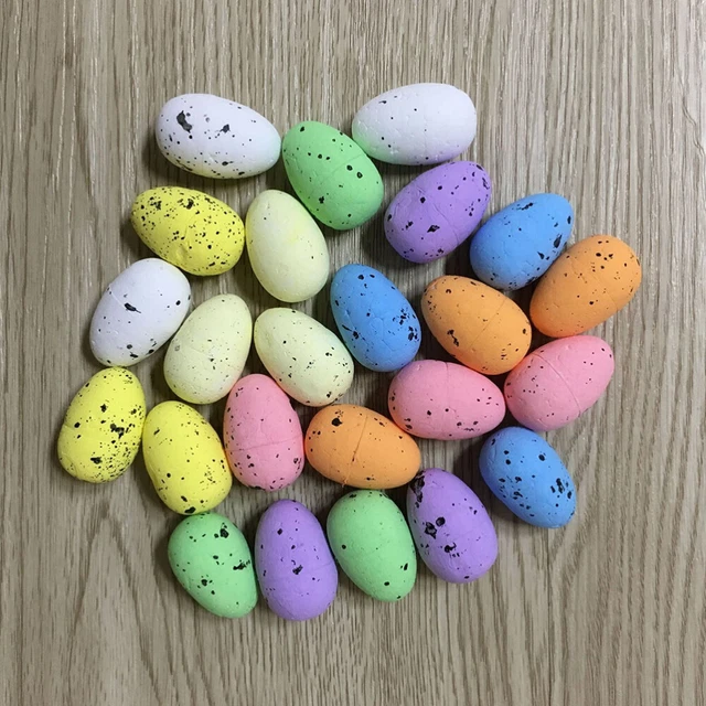 100 pz set da gioco esterno finti easter egg bambino modello multicolore