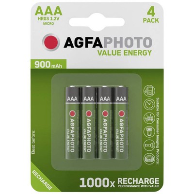 Camelion 4 Camelion AAA Piles Rechargeable 900mAh 4BL Batterie NI-MH 1.2V HR03 NI-MH Neuf 