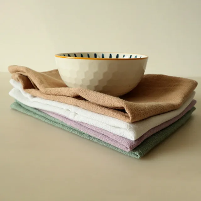 Cleaning Rag Soft Decorative Daily Use Dining Room Kitchen Tea Table Towel Flax