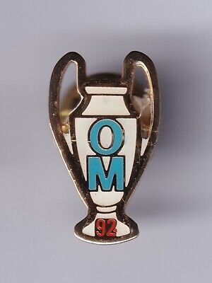 FOOTBALL SOCCER CLUB OM O.M MARSEILLE DEVISE LOGO 1992 ~FA RARE PINS PIN'S . 