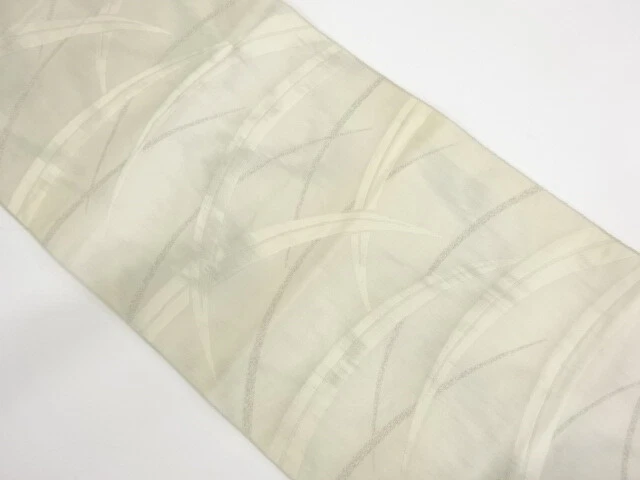 6189070: Japanese Kimono / Antique Nagoya Obi / Woven Grass