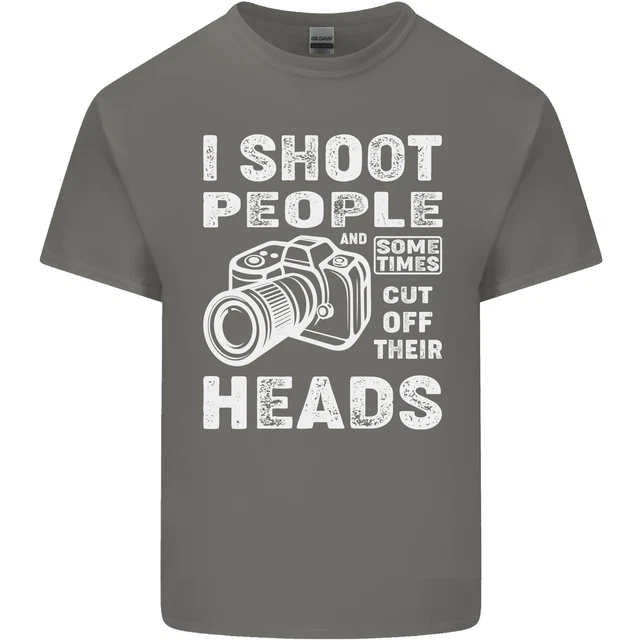 T-shirt top Photography I Shoot People Photographer da uomo cotone 5