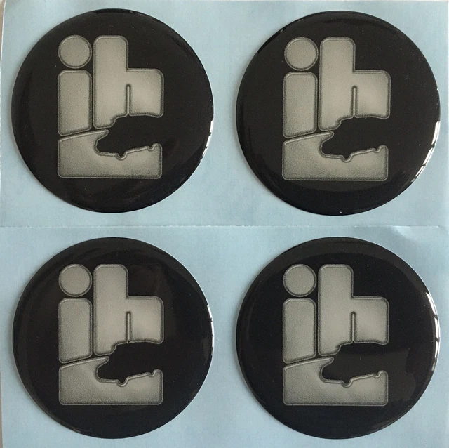 thumbnail image 2 of Pair Of Bailey Caravan Alloy Wheel Centre Cap Stickers – 55mm Silver Blue X2 2 of 5