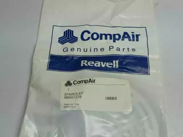 Reavell Compair 986501579 Repuestos Kit Reparar 1ST Etapa Válvula Modelo VHP15