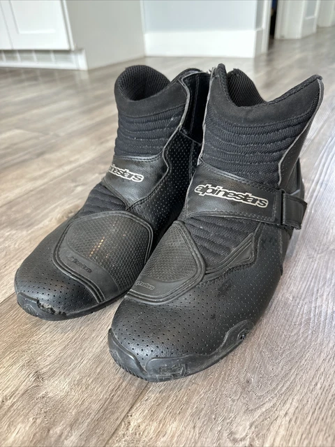 ALPINESTARS SMX-1 R Vented Low-Cut Motorcycle Riding Boots Black Size ...