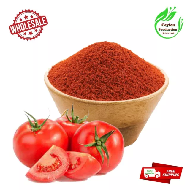 Polvo de tomate orgánico deshidratado, uso para ensalada, curry natural...