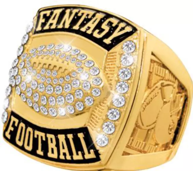 Fantasy Football Championship Ring Trophy Winner Gold or Silver