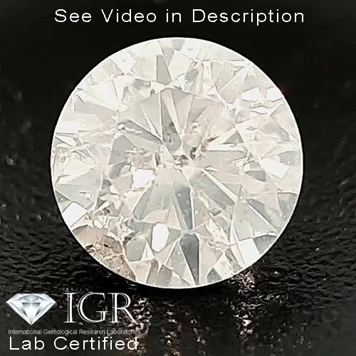0.24 cts CERTIFIED Round Brilliant Cut White-J Color Loose Natural Diamond 25672