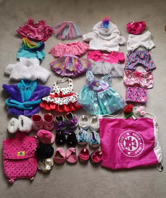 Build A Bear Accessories Bundle Dress Boots Shoes Bags Skirt Shorts Hello Kitty