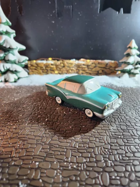 Dept 56 Snow Village- classic cars 5457-7 tourquise color