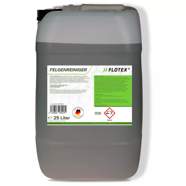 Flotex Felgenreiniger Konzentrat, 25L Auto Felgen Reiniger Pflege