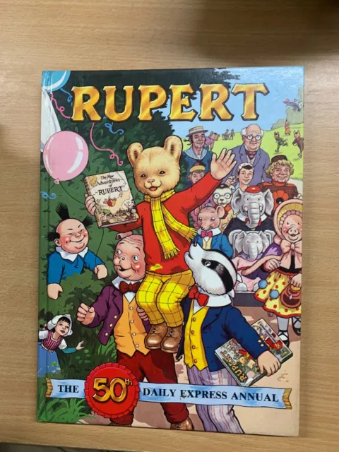 1985 Rupert Bear Annual Uk Vintage Hardback Book (P4)