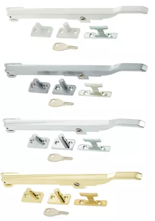 Window Locking Casement Stay & Locking Handle Fastener For Wood Timber Windows