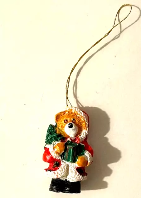 Adorable mini ours miniature Figurine Noël pour accrocher au Sapin ! 3,45cm 2