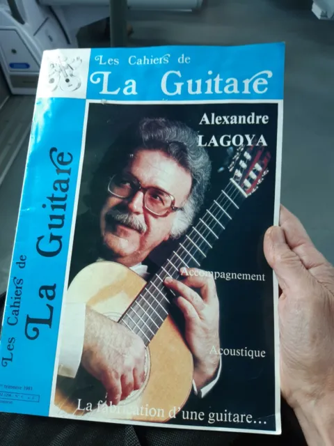 la guitare Alexandre lagoya 1983 fabrication partition acoustique